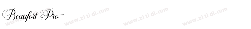 Beaufort Pro字体转换